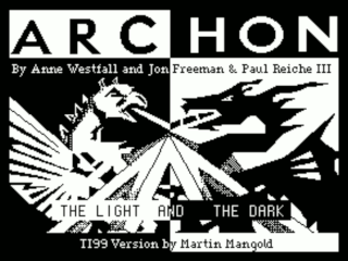 Archon opening screen