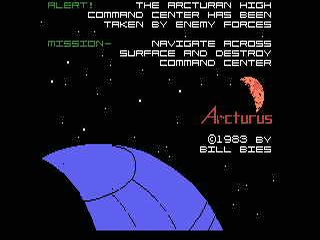 Arcturus opening screen