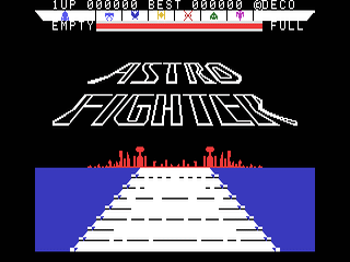 Astro Fighter opening screen