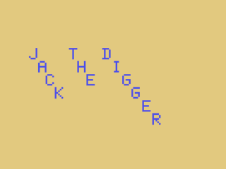 Jack The Digger opening screen