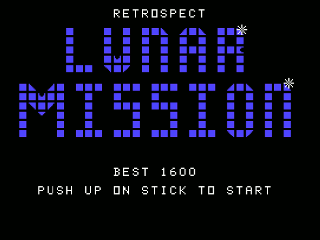 Lunar Mission opening screen