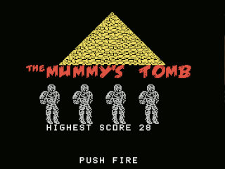 The Mummy's Tomb opening screen