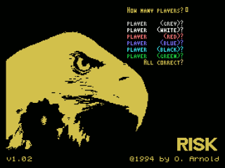 Risk opening screen