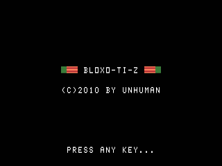 Bloxotiz opening screen