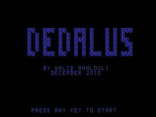 Dedalus opening screen