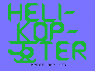 Helikopter opening screen
