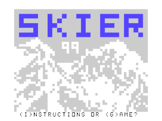 Skier 99 opening screen