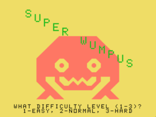 Super Wumpus opening screen