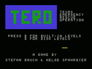 TERO opening screen